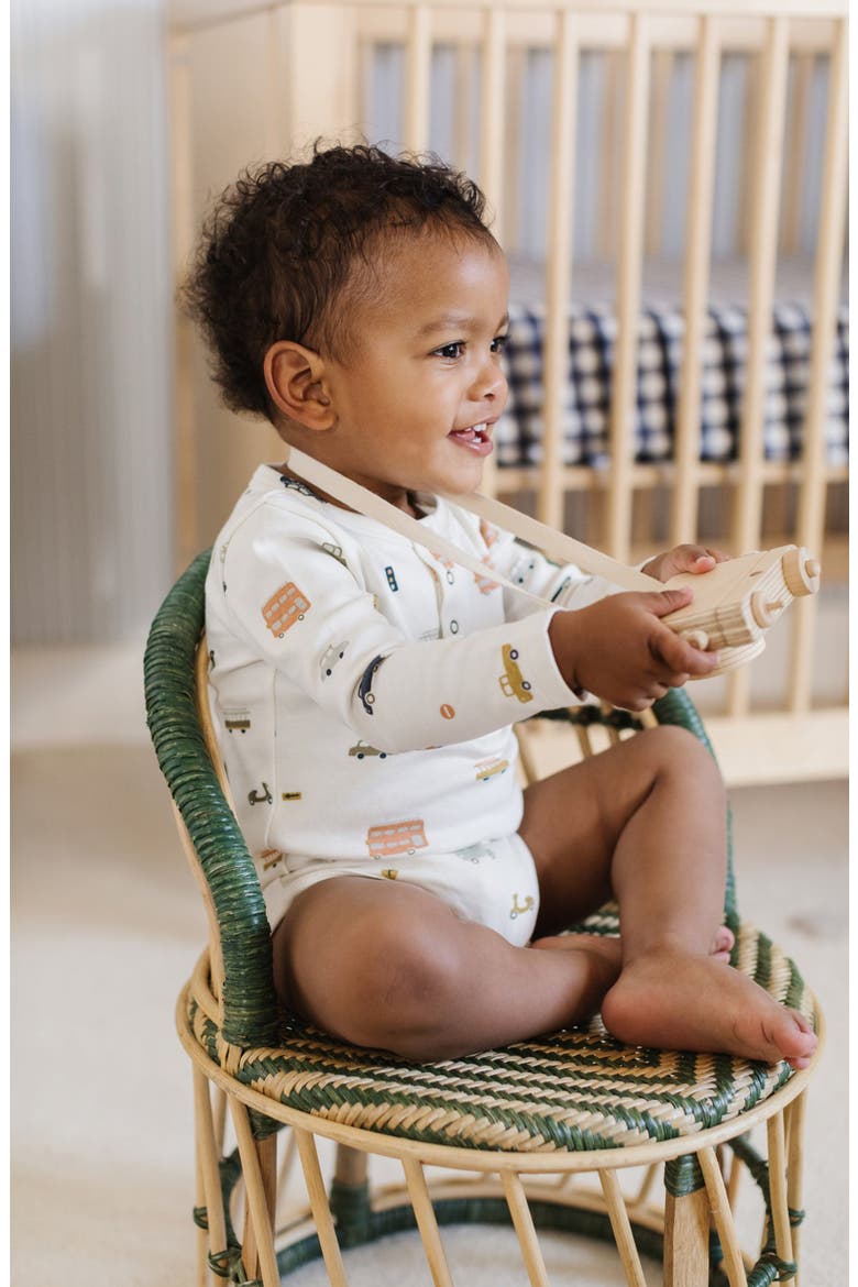 Henley Organic Cotton Bodysuit, Alternate, color, RUSH HOUR