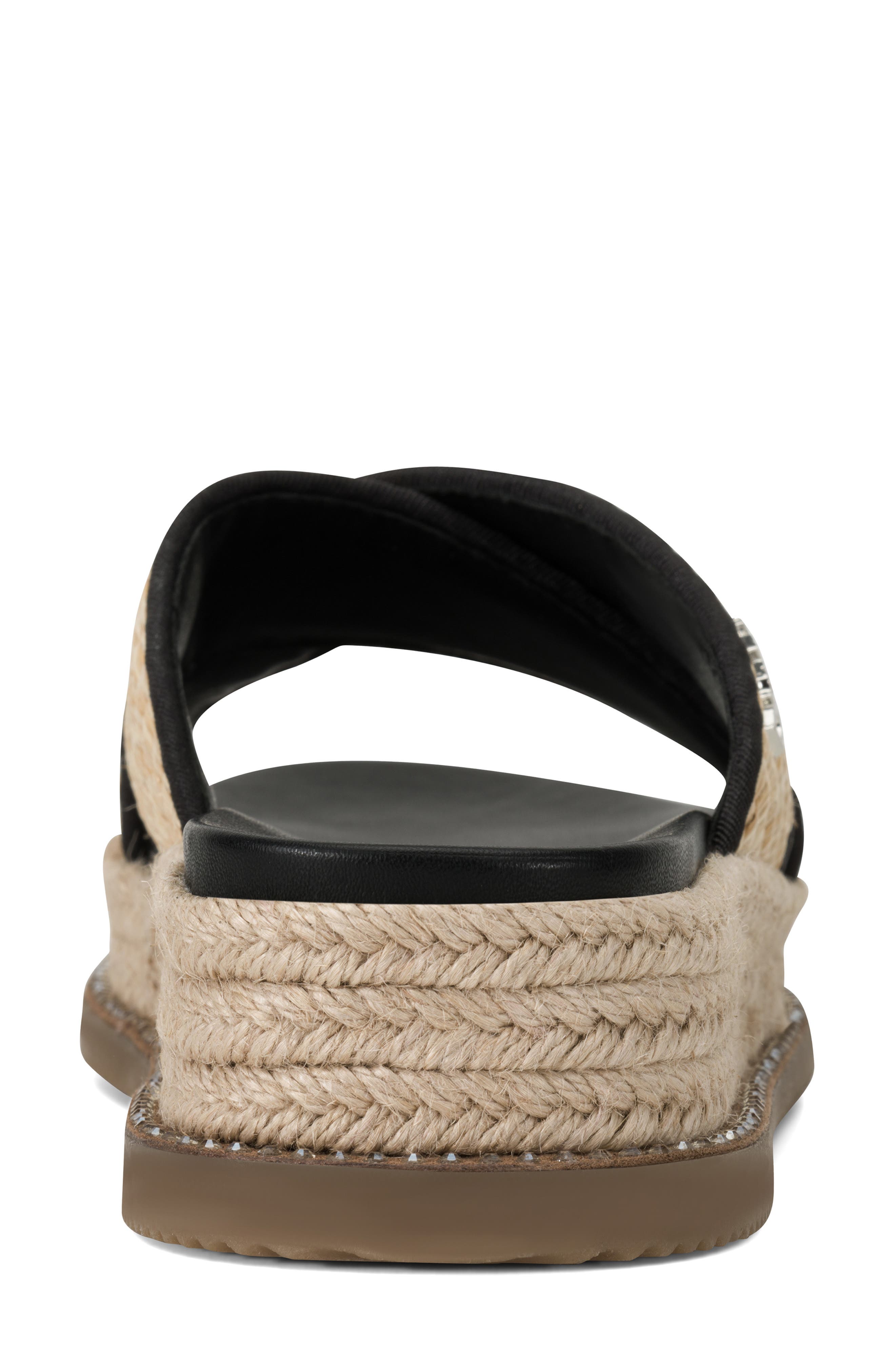 Berris Cross Band Slide Sandal, Alternate, color, NATURAL/ BLACK