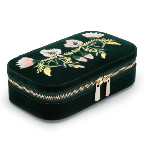 Wolf Zoe Travel Zip Case In Green