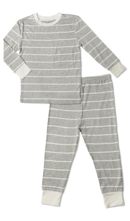 Emerson Fitted Long Sleeve 2-Piece Pajamas