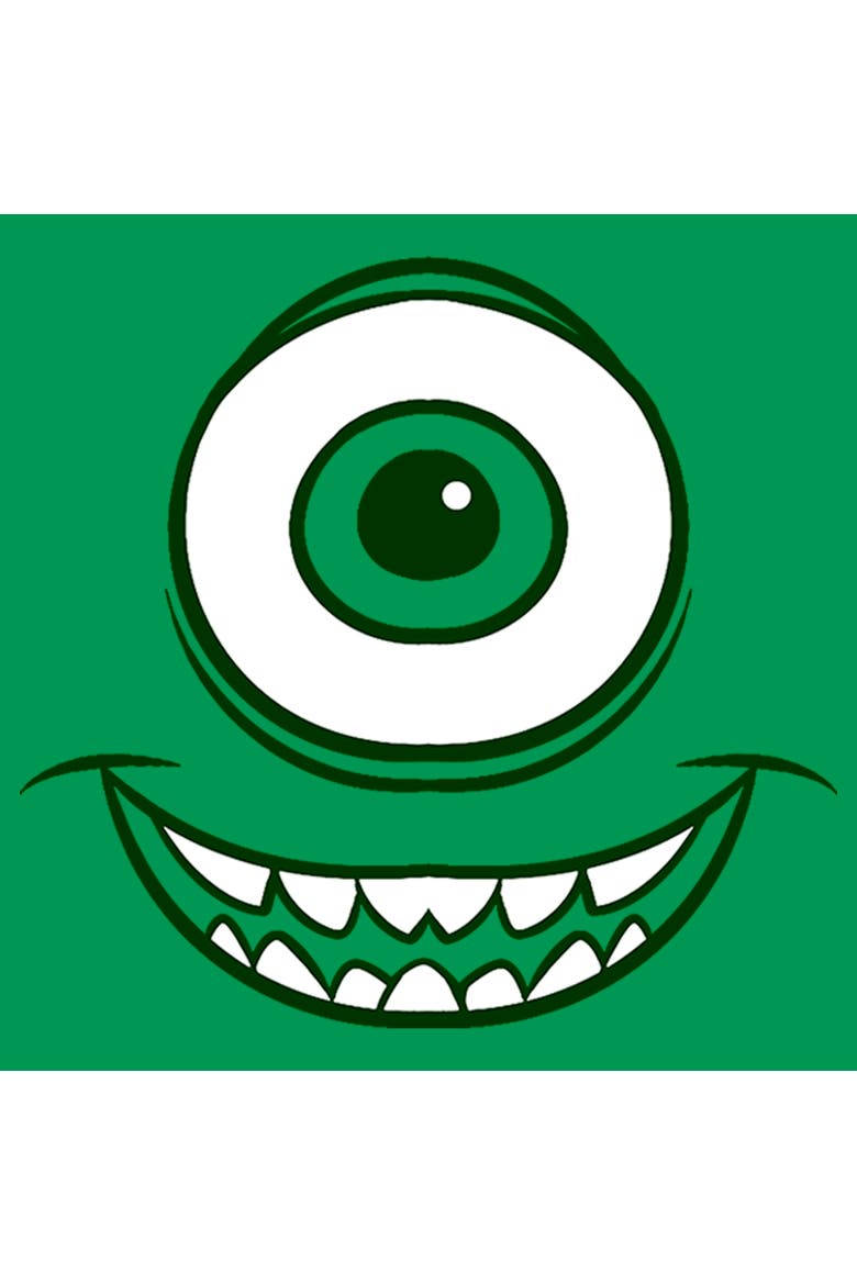 Men's Monsters Inc Mike Wazowski Eye  Graphic T-Shirt, Alternate, color, Kelly Green