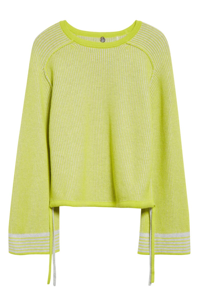 MARGARET O'LEARY Cotton & Cashmere Drawstring Waist Sweater, Alternate, color, 