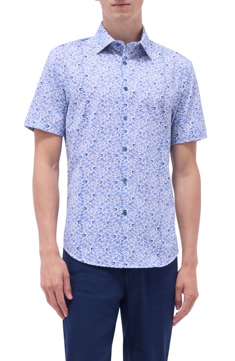 Miles OoohCotton® Short Sleeve Button-Up Shirt
