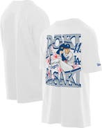 New Era Men's New Era Roki Sasaki White Los Angeles Dodgers Player T-Shirt