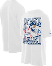 New Era Men's New Era Roki Sasaki White Los Angeles Dodgers Player T-Shirt