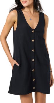 O'Neill Sanders Button-Up Minidress