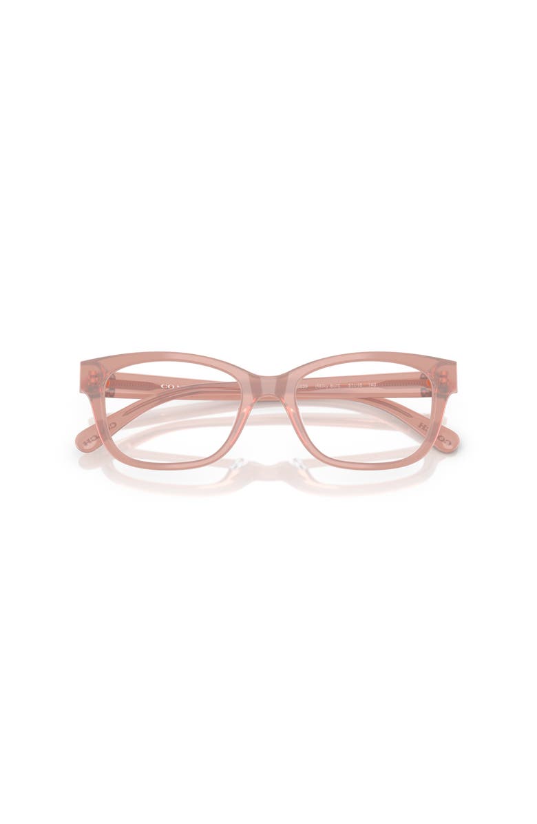 COACH 51mm Square optical glasses, Alternate, color, Pink