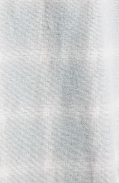 Frame Plaid Overshirt In Light Blue Plaid