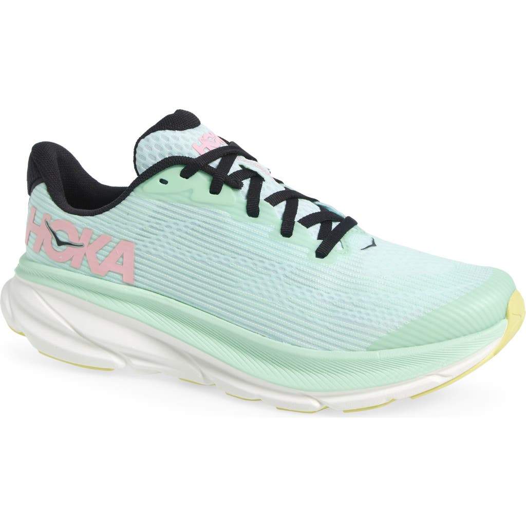 Hoka Kids' Clifton Youth Running Shoe In Green