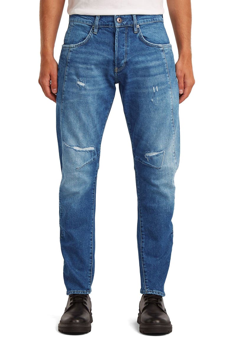 Contour 3D Ripped Slim Fit Jeans, Main, color, VINTAGE SAKARYA REST