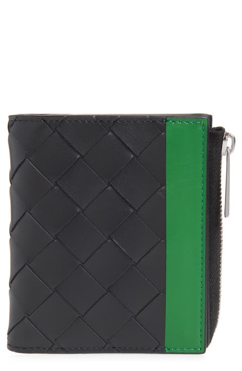 Small Intrecciato Leather Bifold Wallet