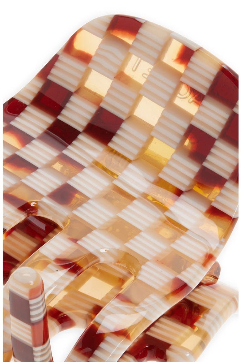Mini Claw Clip, Alternate, color, TORTOISE CHECKER