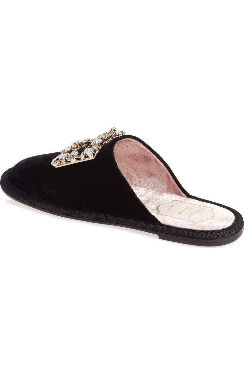 Roger Vivier Hotel Vivier Broche Crystal Buckle Mule, Alternate, color,