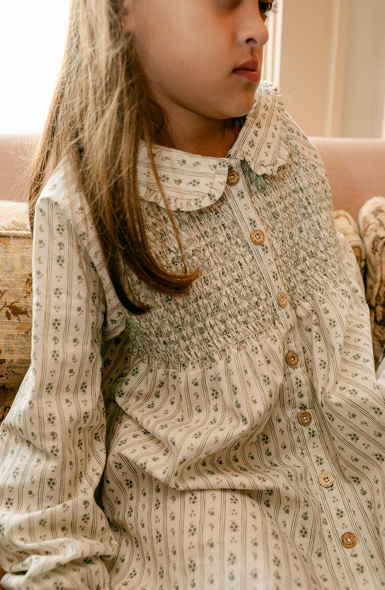 Little Paper Kids Elodie Country Floral Smocked Dress, Alternate, color, Country Floral