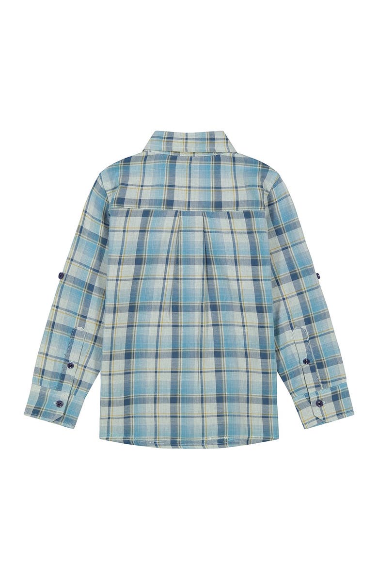 Andy & Evan Double Sided Fabric Button Down Shirt, Alternate, color,