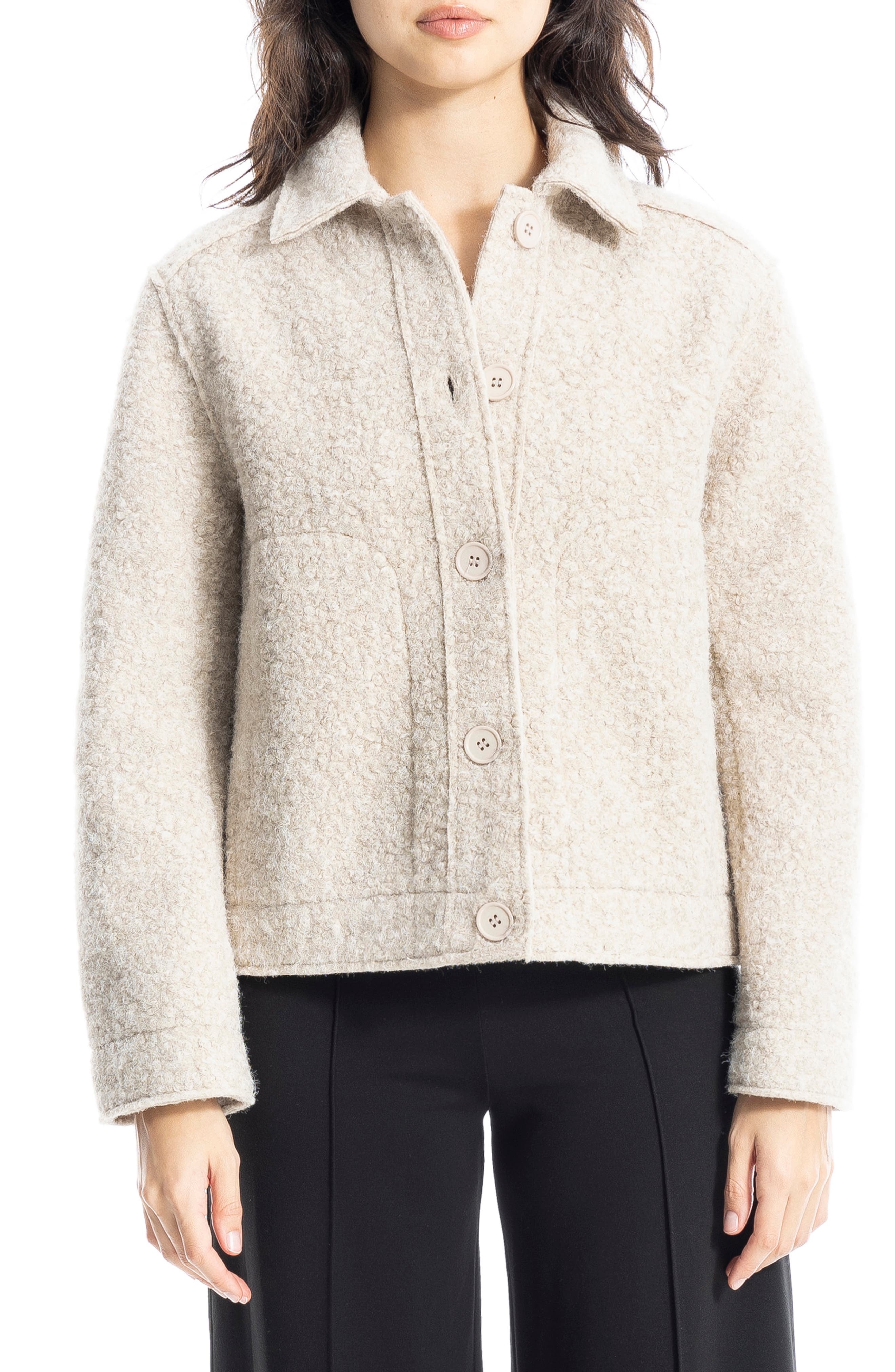 MAX STUDIO Faux Shearling Jacket