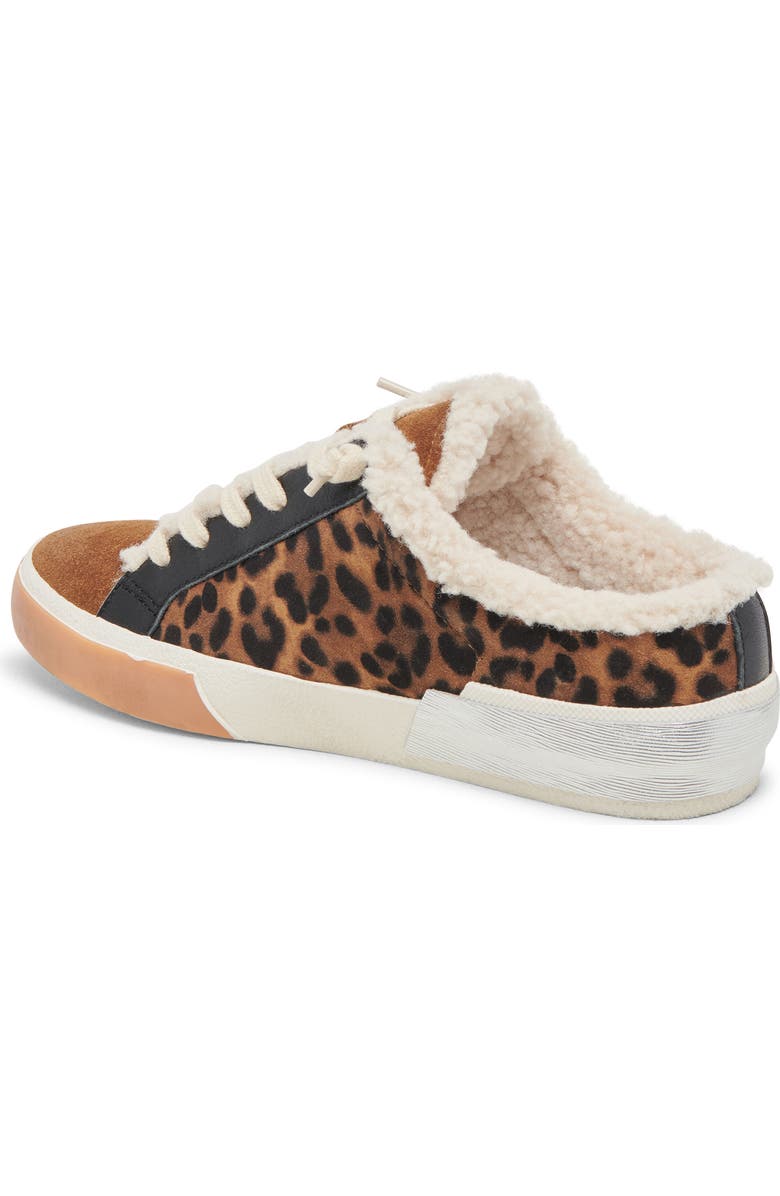 Dolce Vita Zantel Faux Shearling Lined Slip-On Sneaker, Alternate, color, Leopard Suede