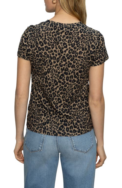 Sanctuary Perfect Short Sleeve Tee In French Kitty In Animal Print