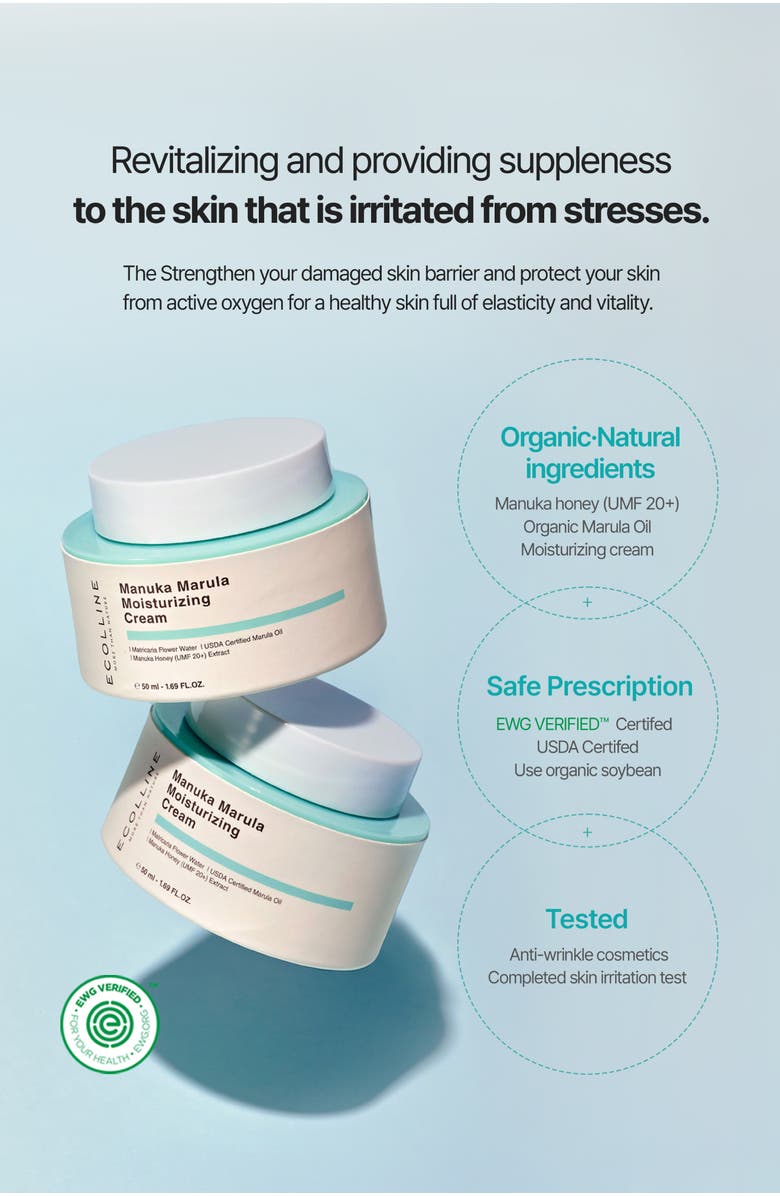 Ecolline Manuka Marula Moisturizing Cream, Alternate, color, NO COLOR