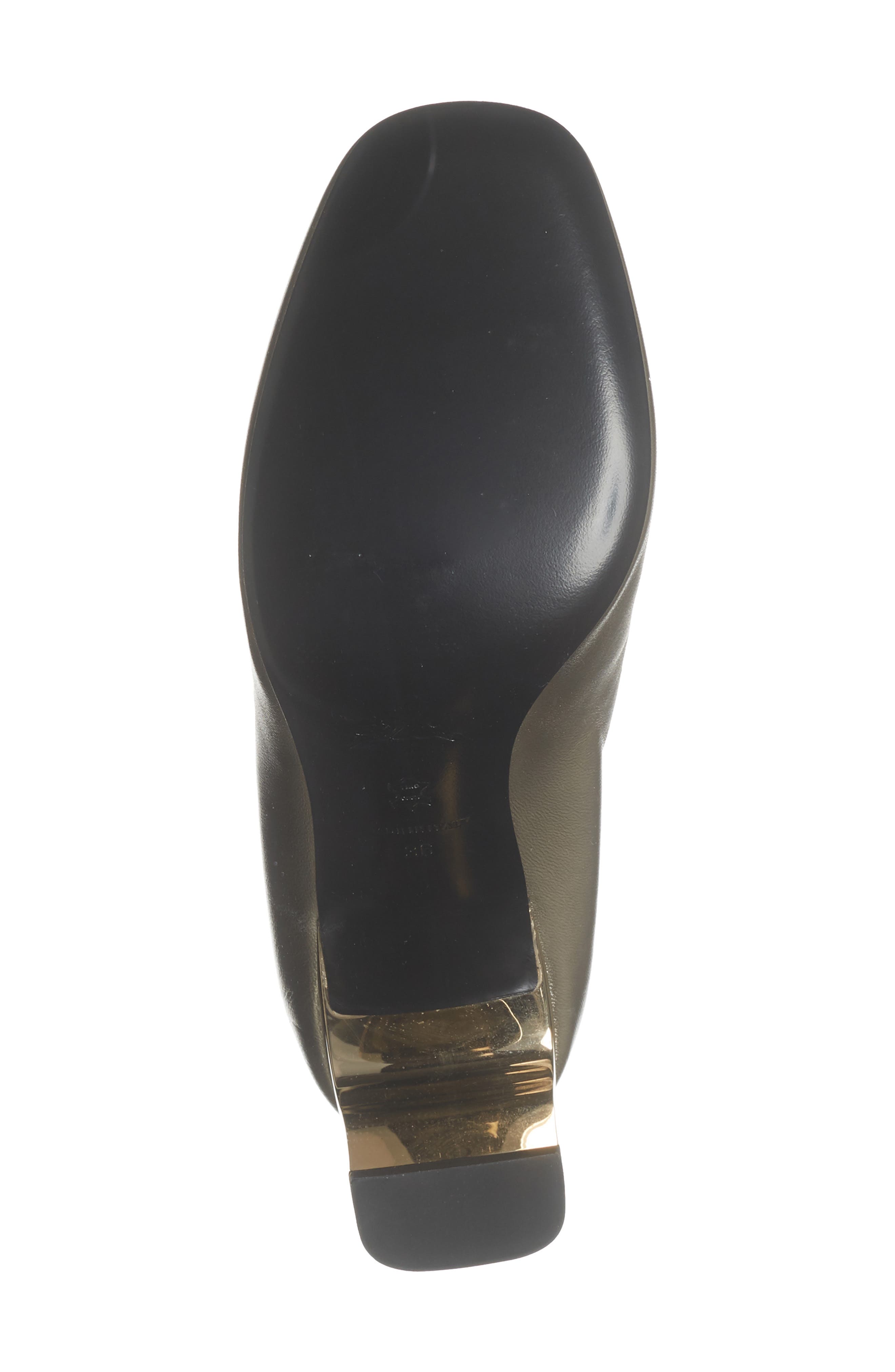 Longchamp Block Heel Pump, Alternate, color, Pale Gold