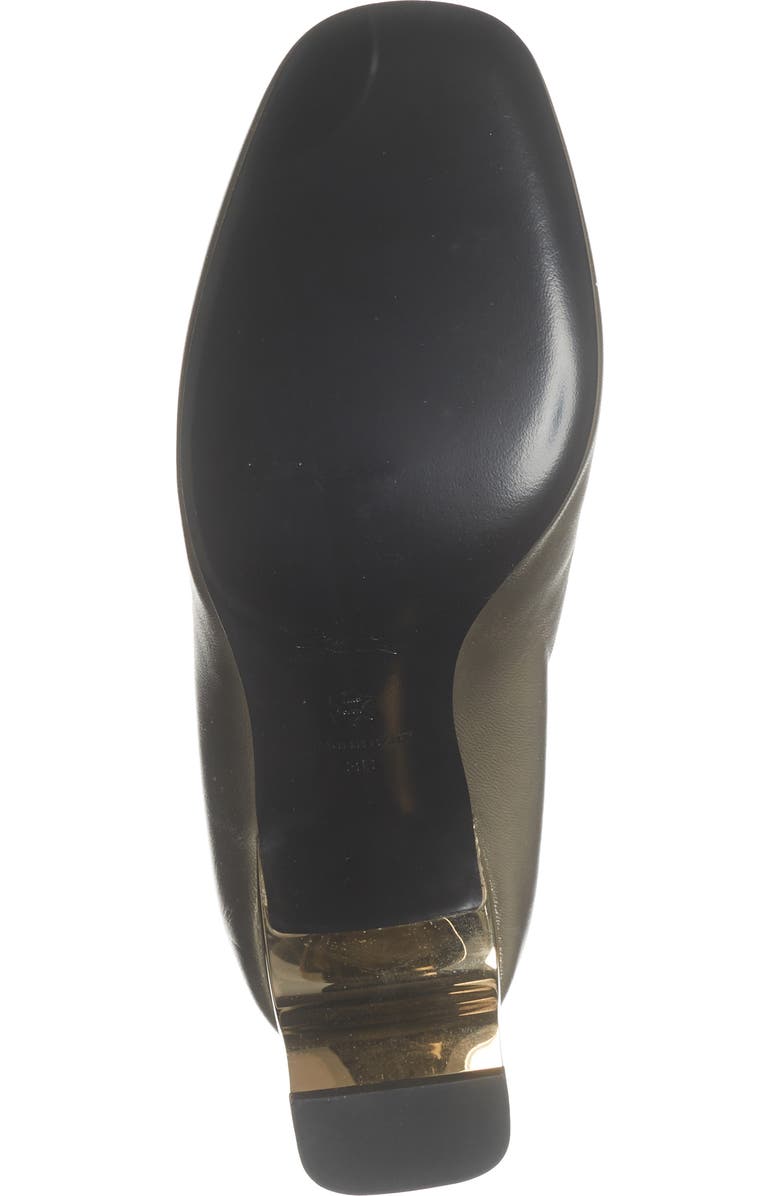 Longchamp Block Heel Pump, Alternate, color, Pale Gold