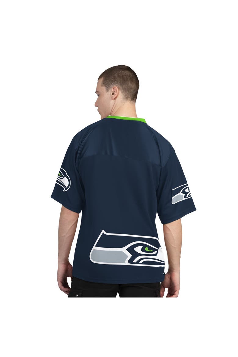 Men's Starter  College Navy/White Seattle Seahawks Short Sleeve & Long Sleeve T-Shirt Combo Pack, Alternate, color, College Navy