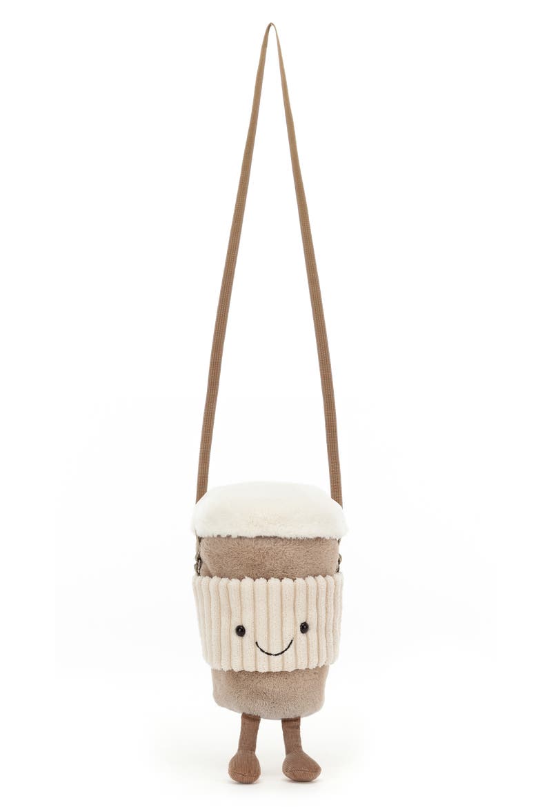 Kids' Coffee To Go Plush Crossbody Bag, Alternate, color, MULTI