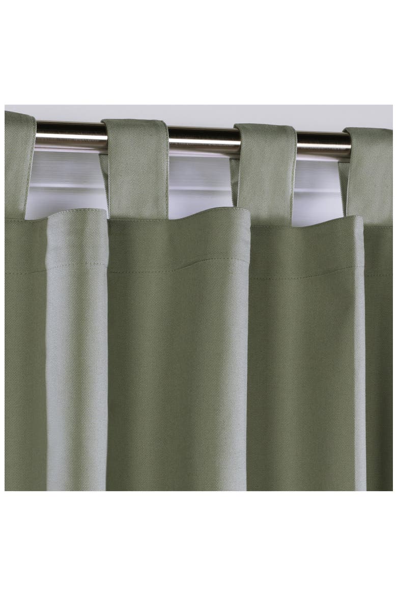 Indoor Cotton Panel Curtain, Alternate, color, SAGE