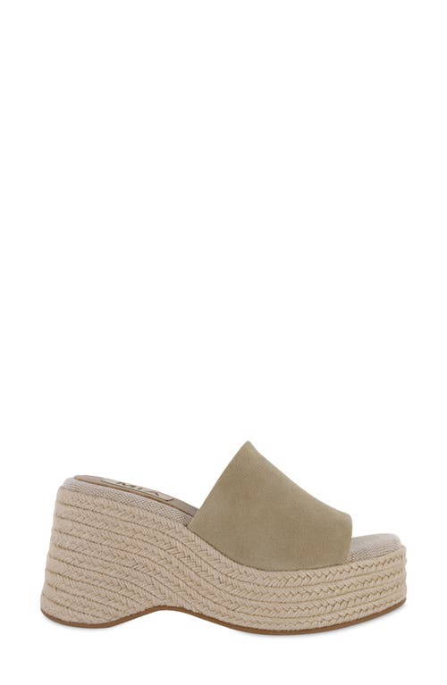 Mia Limited Edition Palma Espadrille Platform Wedge Sandal In Nude