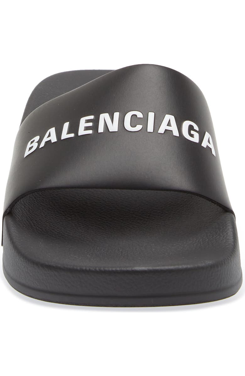 Balenciaga Kids' Logo Pool Slide Sandal, Alternate, color,