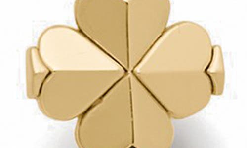 Kate Spade New York Spade Flower & Faux Pearl Chain Linear Earrings In Gold