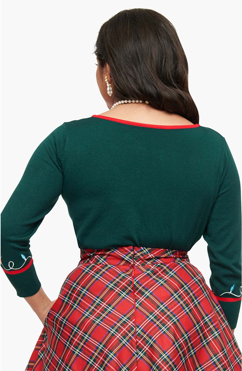 Unique Vintage 1950s Crop Knit Cardigan, Alternate, color, 