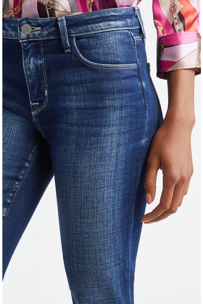 Sneeki Raw Hem Straight Leg Jeans, Alternate, color, BEACON
