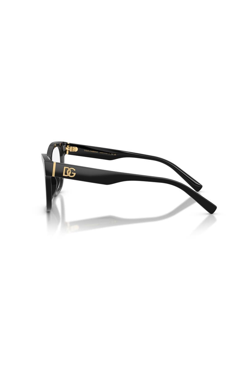 Dolce&Gabbana 55mm Square optical glasses, Alternate, color, Black
