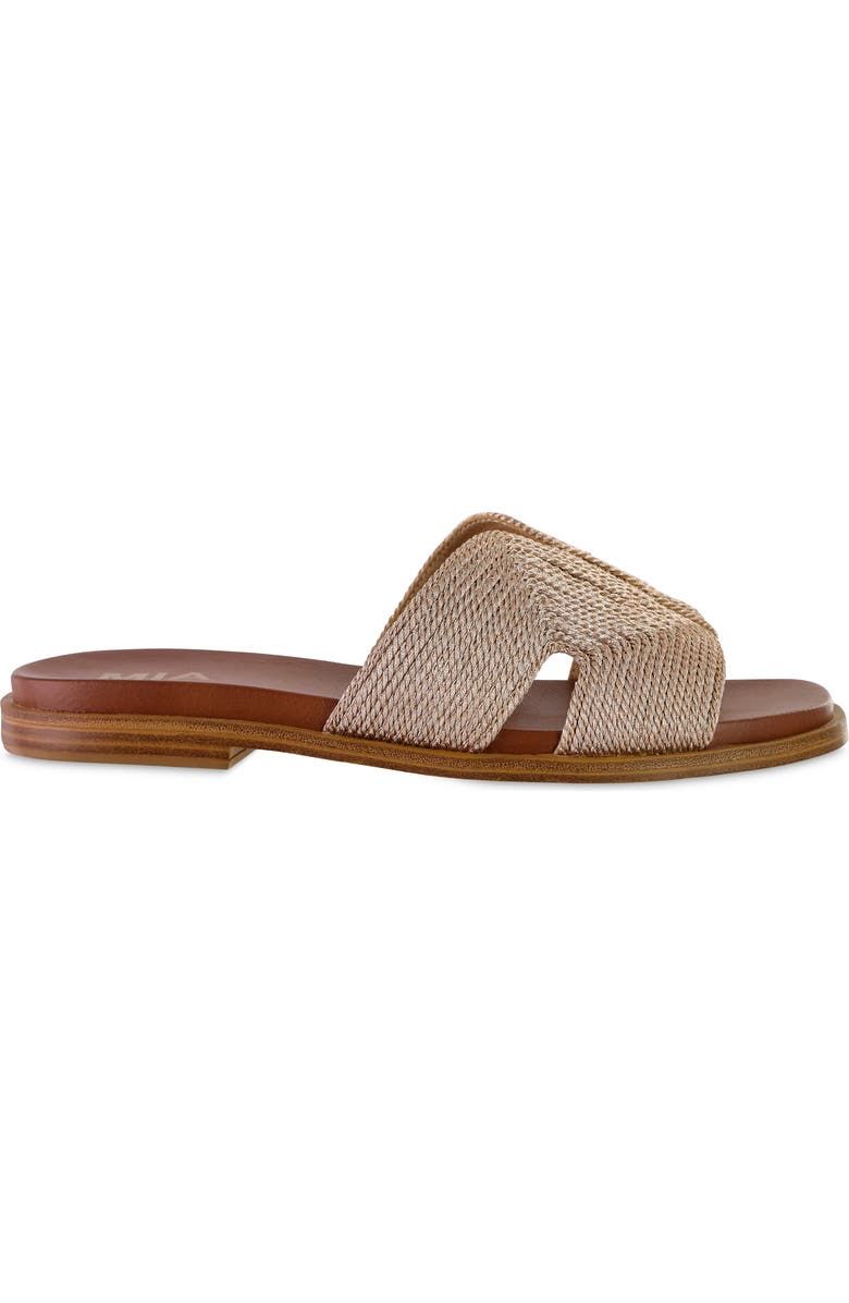 MIA Slide Sandal, Alternate, color, Soft Gold