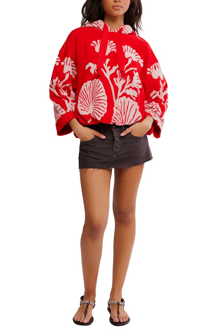 Shell Bay Hoodie, Alternate, color, CHERRY COMBO