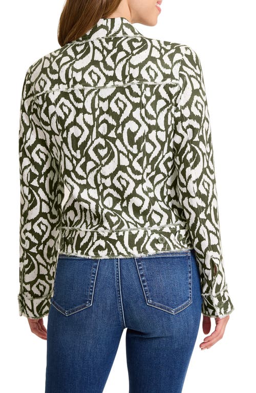 Tommy Bahama Inlet Ikat Print Linen Jacket In Green