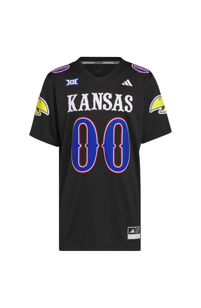 adidas Men's adidas #00 Black Kansas Jayhawks Alternate Premier Jersey, Main, color, Black
