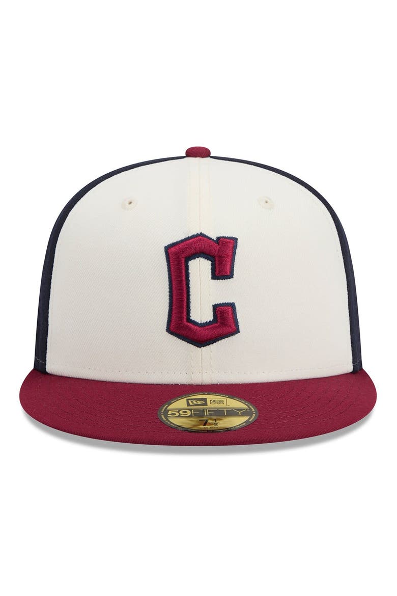 Men's New Era  White/Red Cleveland Guardians 2024 City Connect 59FIFTY Fitted Hat, Alternate, color, White