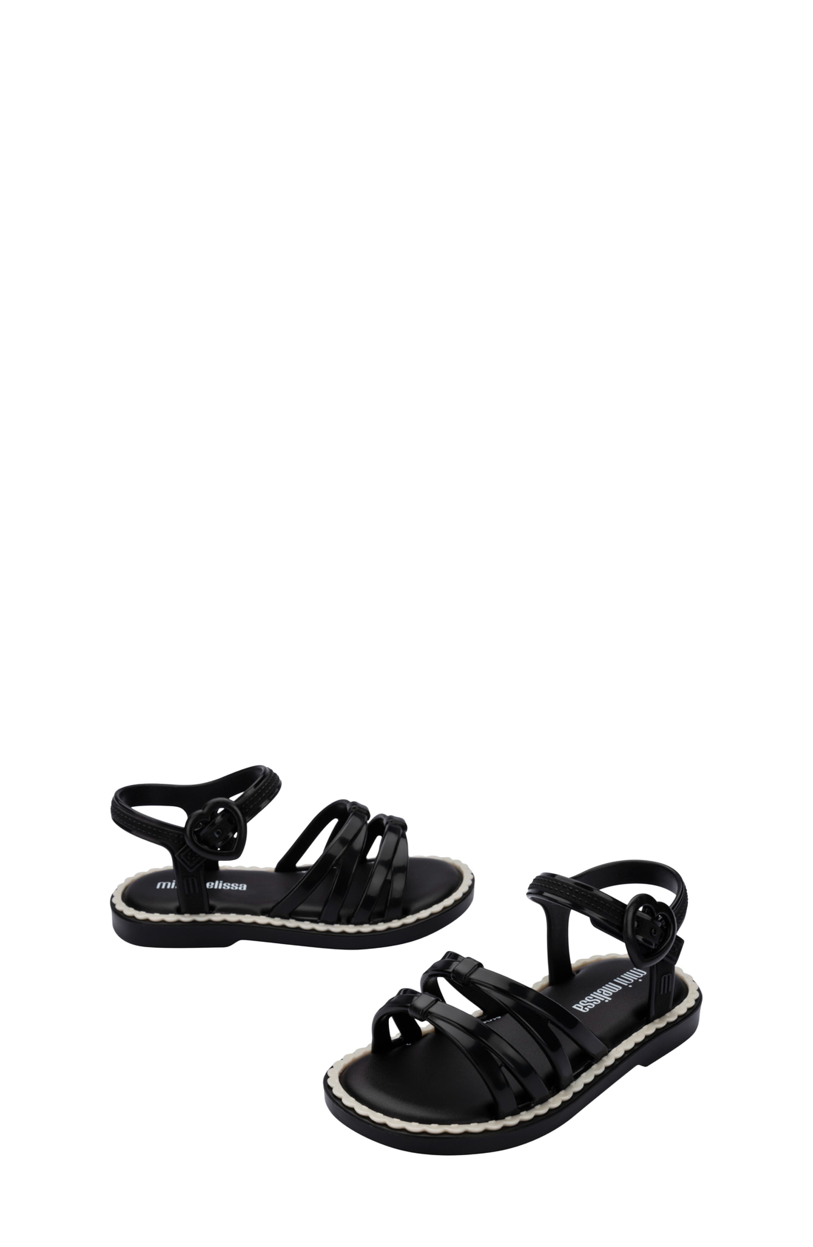 Kids' Aurora Sandal, Alternate, color, BLACK/ BEIGE