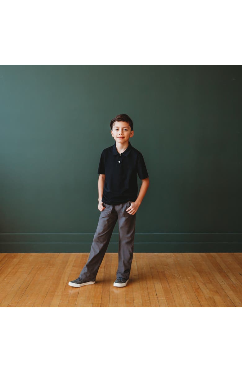 CITY THREADS Boys Soft Cotton 3-Pocket Jersey Pants, Alternate, color, Black