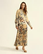 Cartolina Lilliana Satin Printed Top
