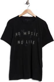 John Varvatos No Music No Life Organic Cotton T-Shirt