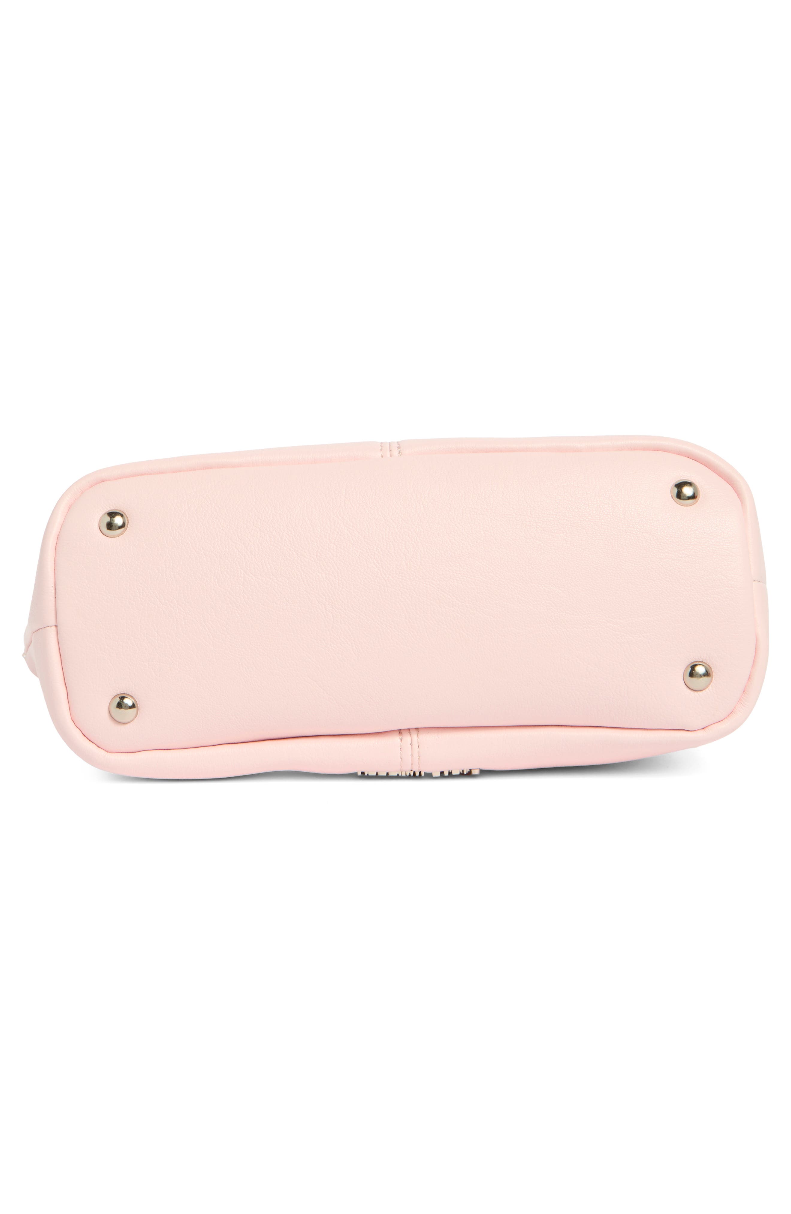 Gwenie Faux Leather Handbag, Alternate, color, BALLET PINK