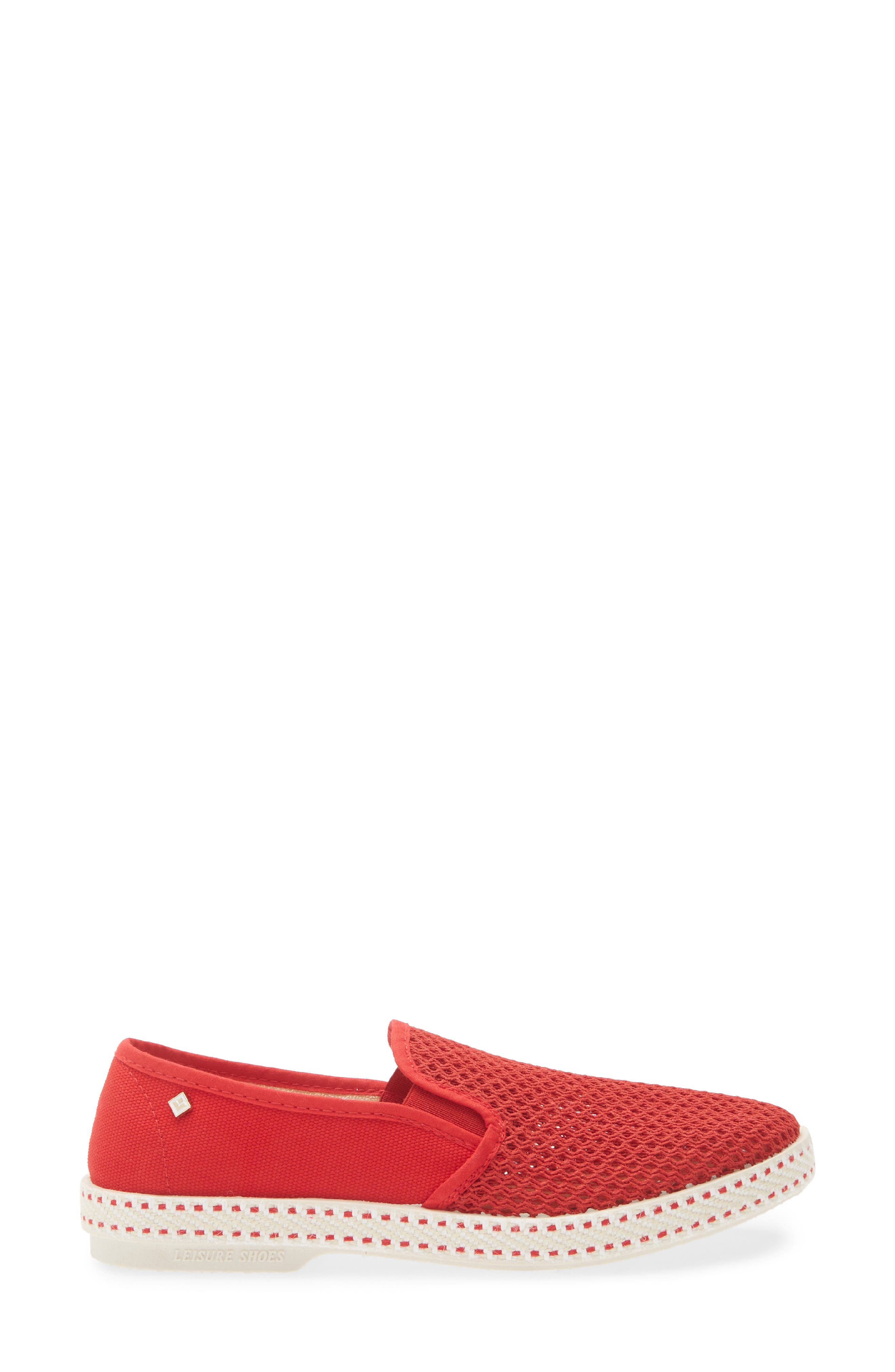 Rivieras 'Classic' Slip-On, Alternate, color, Rouge