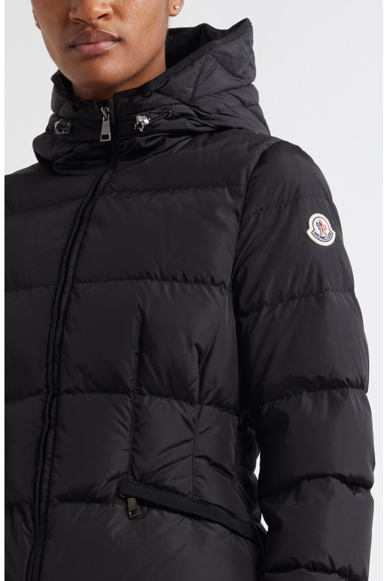 Avoce Hooded Down Jacket, Alternate, color, BLACK/BLACK