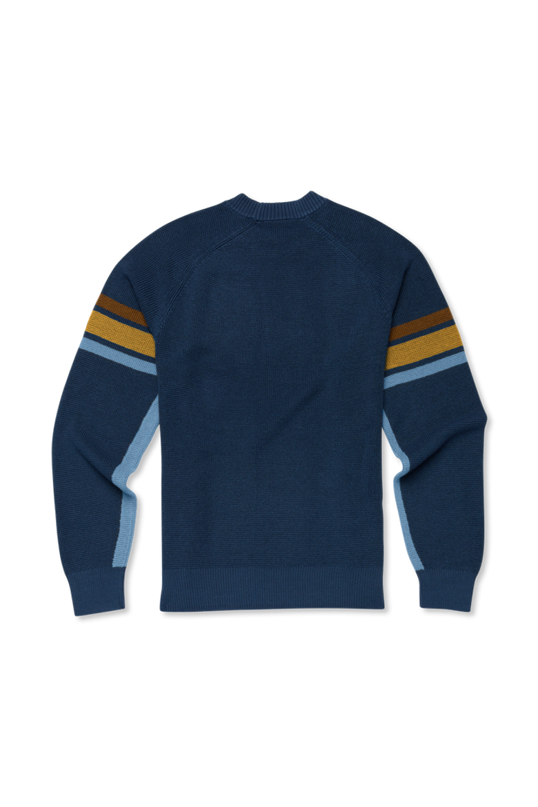 Libre Waffle Crew Sweater - Men's, Alternate, color, Deep Sea