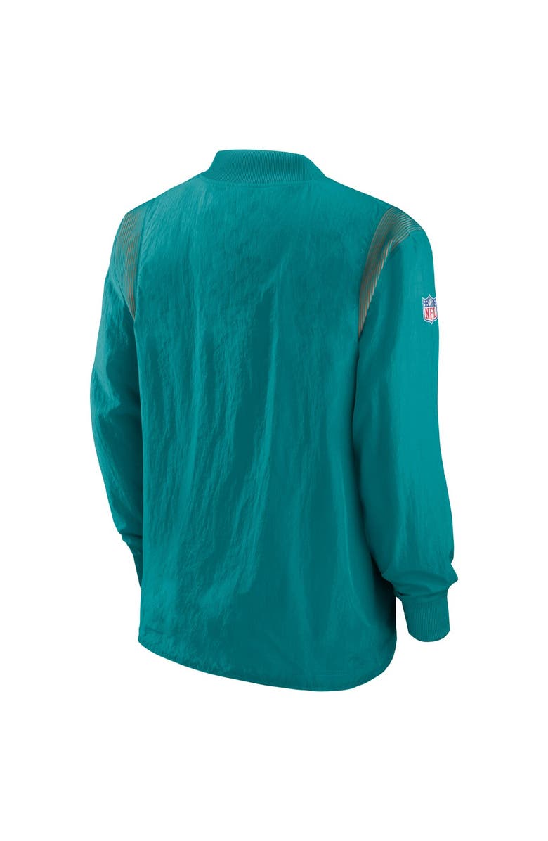 Nike Men's Nike Aqua Miami Dolphins Sideline Team ID Reversible Pullover Windshirt, Alternate, color, Aqua