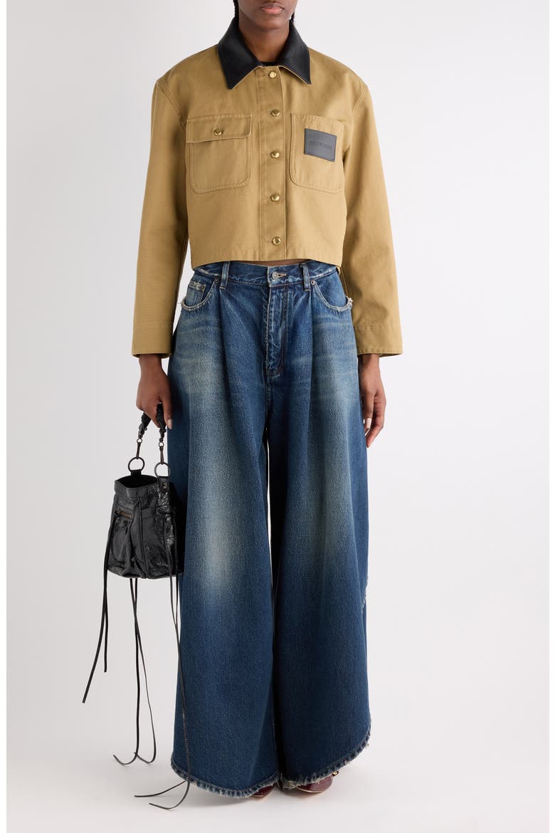 Crop Workwear Jacket, Alternate, color, 9501 SAND
