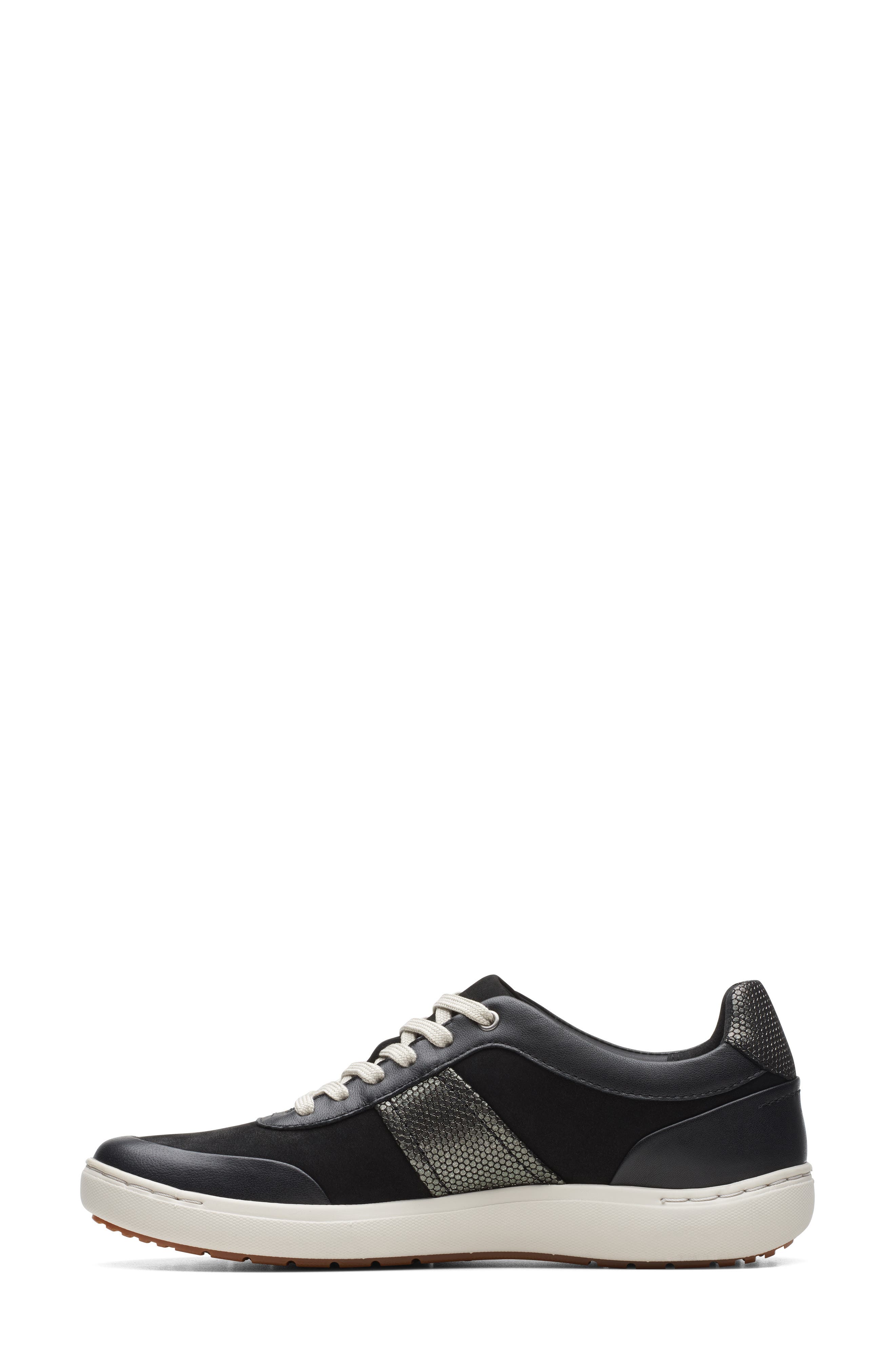 Clarks<sup>®</sup> Nalle Fern Sneaker, Alternate, color, Black Combi